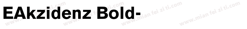 EAkzidenz Bold字体转换